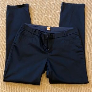 Boss Orange black sateen straight leg pant